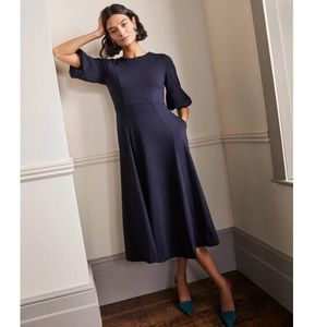 Boden Jersey full skirt midi dress with pockets